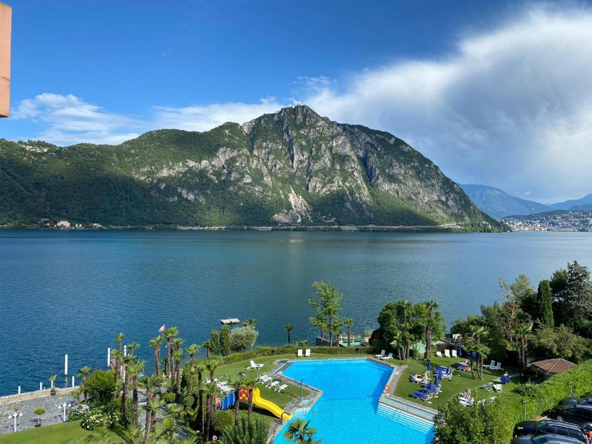 Relax-Lugano Lake Bissone Bagian luar foto