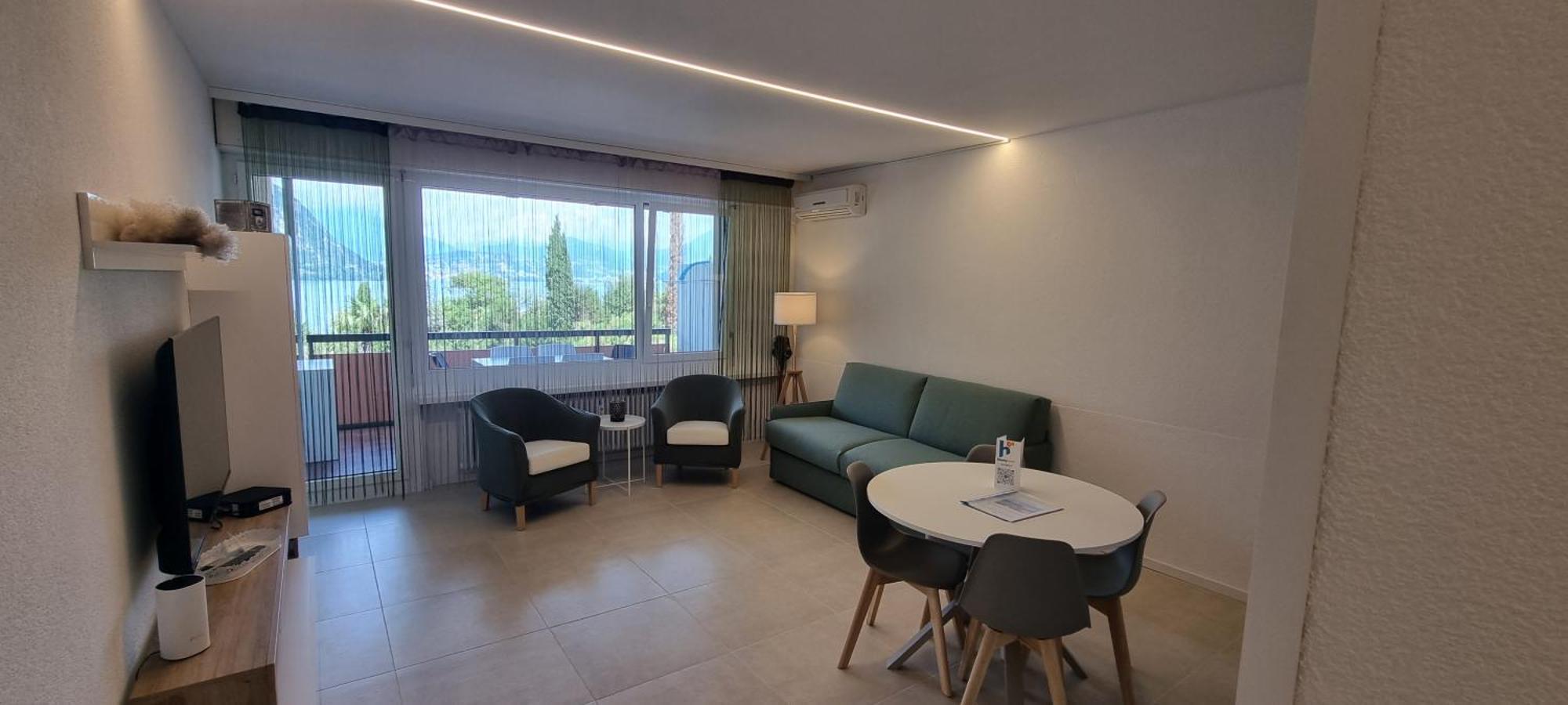 Relax-Lugano Lake Bissone Bagian luar foto