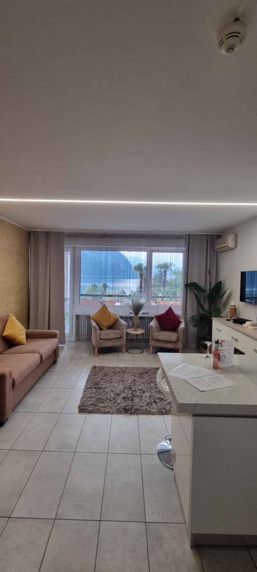Relax-Lugano Lake Bissone Bagian luar foto