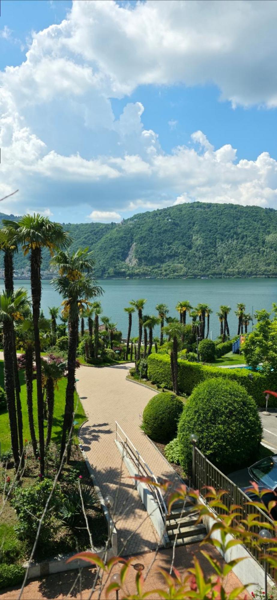 Relax-Lugano Lake Bissone Bagian luar foto